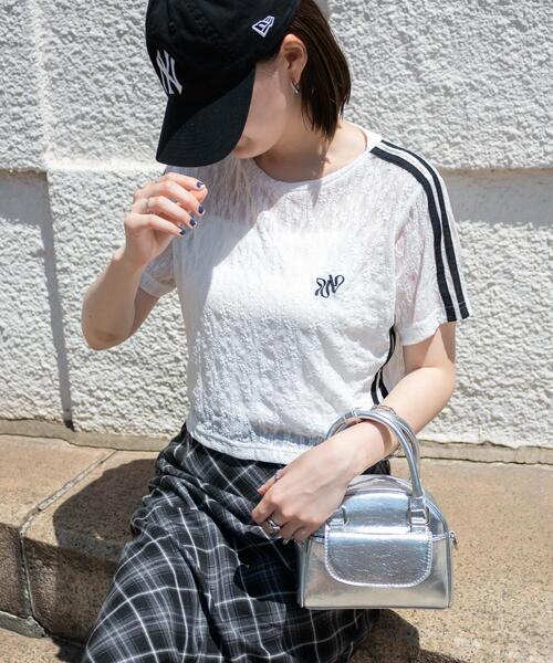 【関税・送料込】ERMANNO SCERVINO レースネックライン Tシャツ セール】WEGO/レースラインT（Tシャツ/カットソー）｜WEGO