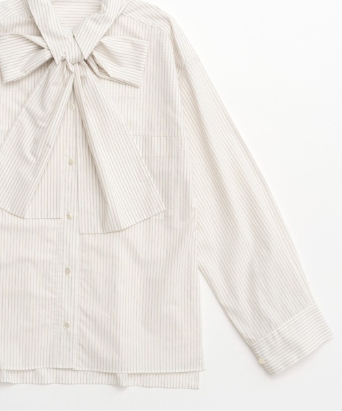 Big Ribbon Shirt/ビッグリボンシャツ【MAISON SPECIAL/メゾン