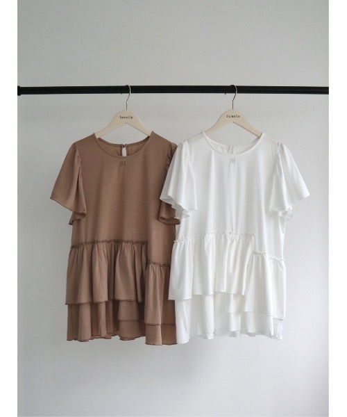JUMELLE(ジュメロ)の「switch flare cutsew(Tシャツ/カットソー・レディース・ベージュ/ホワイト・FREE)」の3枚目の写真