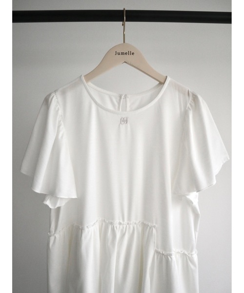 JUMELLE(ジュメロ)の「switch flare cutsew(Tシャツ/カットソー・レディース・ベージュ/ホワイト・FREE)」の4枚目の写真
