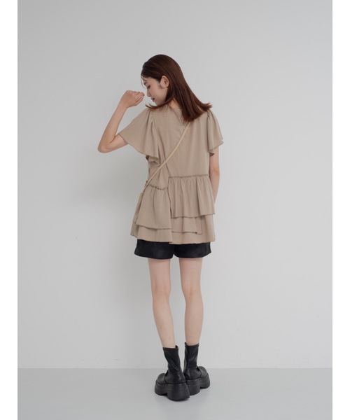 JUMELLE(ジュメロ)の「switch flare cutsew(Tシャツ/カットソー・レディース・ベージュ/ホワイト・FREE)」の14枚目の写真