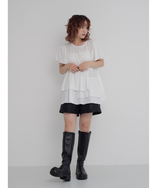 JUMELLE(ジュメロ)の「switch flare cutsew(Tシャツ/カットソー・レディース・ベージュ/ホワイト・FREE)」の10枚目の写真