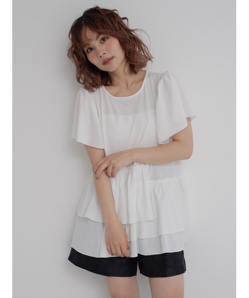 JUMELLE(ジュメロ)の「switch flare cutsew(Tシャツ/カットソー・レディース・ベージュ/ホワイト・FREE)」の18枚目の写真