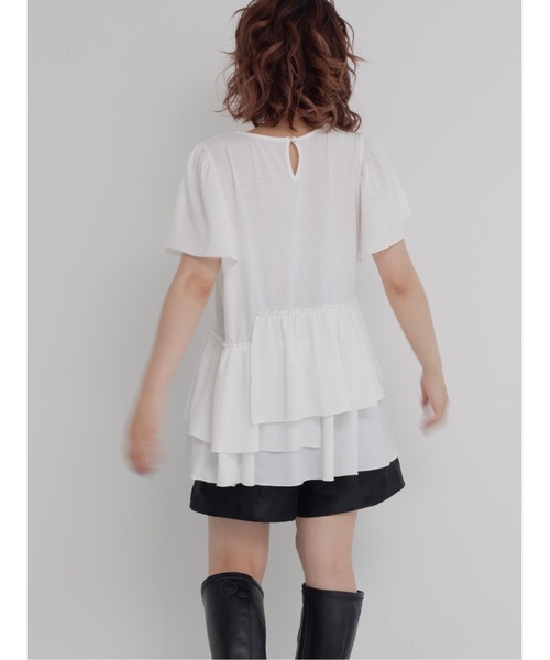 JUMELLE(ジュメロ)の「switch flare cutsew(Tシャツ/カットソー・レディース・ベージュ/ホワイト・FREE)」の19枚目の写真
