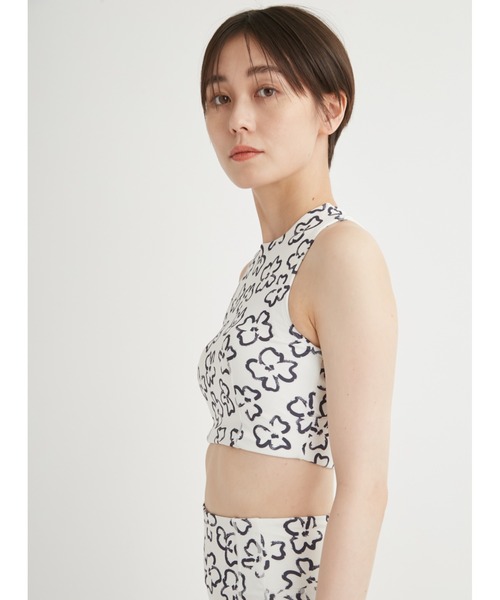 emmi（エミ）の「eco ドローウィングブラトップ（Tシャツ/カットソー・レディース・オフホワイト/ネイビー・1/0）」の16枚目の写真