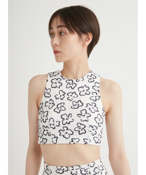 emmi（エミ）の「eco ドローウィングブラトップ（Tシャツ/カットソー・レディース・オフホワイト/ネイビー・1/0）」の15枚目の写真