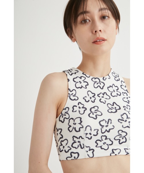 emmi（エミ）の「eco ドローウィングブラトップ（Tシャツ/カットソー・レディース・オフホワイト/ネイビー・1/0）」の17枚目の写真