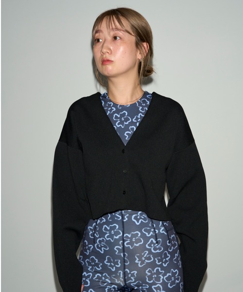 emmi（エミ）の「eco ドローウィングブラトップ（Tシャツ/カットソー・レディース・オフホワイト/ネイビー・1/0）」の11枚目の写真