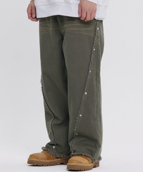 ROMANTIC CROWN（ロマンティッククラウン）の「A'GEM/9 × .kom 『ROMANTIC CROWN/ロマンティック クラウン』 WESTERN WORKPANTS/ウェスタンワークパンツ（その他パンツ・メンズ・カーキ/ブラック・M）」の4枚目の写真