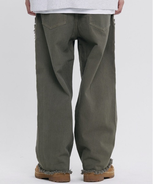 ROMANTIC CROWN（ロマンティッククラウン）の「A'GEM/9 × .kom 『ROMANTIC CROWN/ロマンティック クラウン』 WESTERN WORKPANTS/ウェスタンワークパンツ（その他パンツ・メンズ・カーキ/ブラック・M）」の5枚目の写真