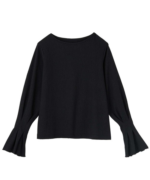 GeeRA(ジーラ)の「キャンディースリーブ表面感カットソー(Tシャツ/カットソー・レディース・アイボリー/ブラック・MEDIUM/LARGE)」の8枚目の写真