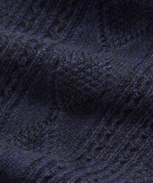 RRL（ダブル アール エル）の「（限定コレクション）アランニット ウールカシミヤ マフラー（マフラー・メンズ・ブラック系1・ONE）」の4枚目の写真