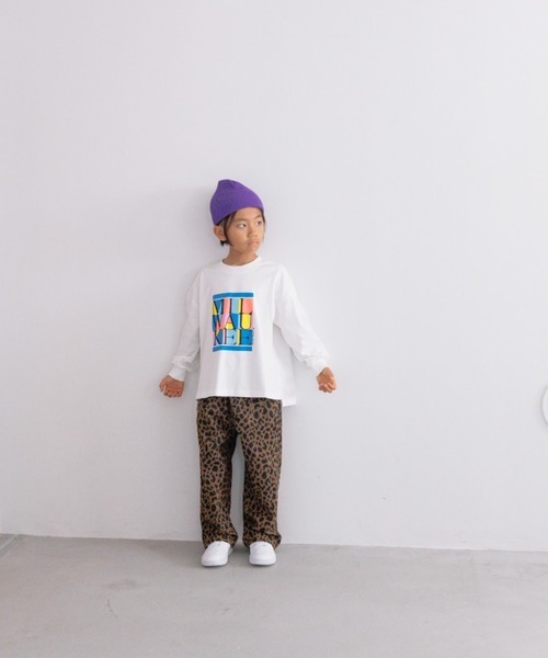 LOWRYS FARM（ローリーズファーム）の「プリントＢＩＧTシャツロングスリーブ　 142528（Tシャツ/カットソー・キッズ・ホワイト/パープル/チャコールグレー/グレー・110cm/120cm/130cm/140cm/150cm）」の17枚目の写真