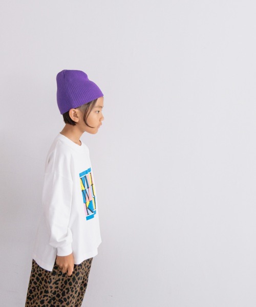 LOWRYS FARM（ローリーズファーム）の「プリントＢＩＧTシャツロングスリーブ　 142528（Tシャツ/カットソー・キッズ・ホワイト/パープル/チャコールグレー/グレー・110cm/120cm/130cm/140cm/150cm）」の19枚目の写真