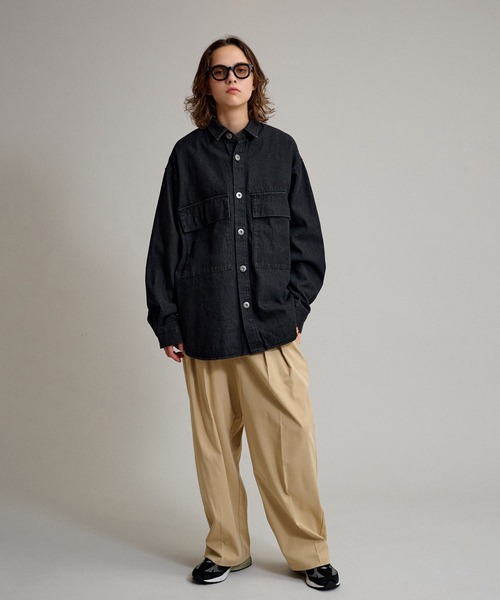 WETTEMPT(ウィテンプト)の「BIG POCKET DENIM SHIRT / ビッグポケットデニムシャツ(シャツ/ブラウス・メンズ・インディゴブルー/ブラック/サックスブルー・MEDIUM/LARGE)」の10枚目の写真