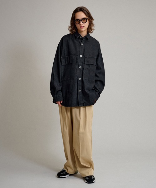 WETTEMPT(ウィテンプト)の「BIG POCKET DENIM SHIRT / ビッグポケットデニムシャツ(シャツ/ブラウス・メンズ・インディゴブルー/ブラック/サックスブルー・MEDIUM/LARGE)」の11枚目の写真