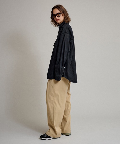 WETTEMPT(ウィテンプト)の「BIG POCKET DENIM SHIRT / ビッグポケットデニムシャツ(シャツ/ブラウス・メンズ・インディゴブルー/ブラック/サックスブルー・MEDIUM/LARGE)」の12枚目の写真
