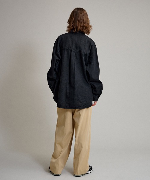 WETTEMPT(ウィテンプト)の「BIG POCKET DENIM SHIRT / ビッグポケットデニムシャツ(シャツ/ブラウス・メンズ・インディゴブルー/ブラック/サックスブルー・MEDIUM/LARGE)」の13枚目の写真