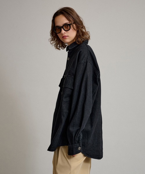 WETTEMPT(ウィテンプト)の「BIG POCKET DENIM SHIRT / ビッグポケットデニムシャツ(シャツ/ブラウス・メンズ・インディゴブルー/ブラック/サックスブルー・MEDIUM/LARGE)」の7枚目の写真