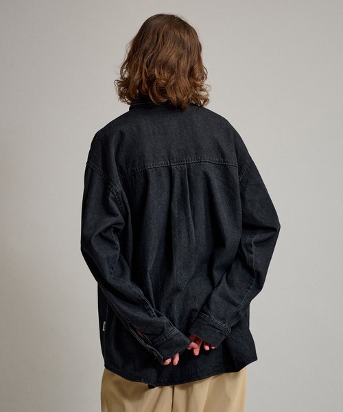 WETTEMPT(ウィテンプト)の「BIG POCKET DENIM SHIRT / ビッグポケットデニムシャツ(シャツ/ブラウス・メンズ・インディゴブルー/ブラック/サックスブルー・MEDIUM/LARGE)」の9枚目の写真