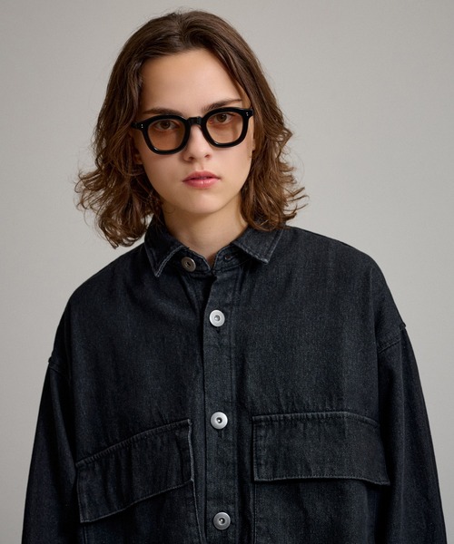 WETTEMPT(ウィテンプト)の「BIG POCKET DENIM SHIRT / ビッグポケットデニムシャツ(シャツ/ブラウス・メンズ・インディゴブルー/ブラック/サックスブルー・MEDIUM/LARGE)」の14枚目の写真