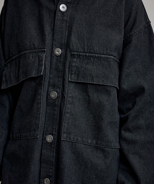 WETTEMPT(ウィテンプト)の「BIG POCKET DENIM SHIRT / ビッグポケットデニムシャツ(シャツ/ブラウス・メンズ・インディゴブルー/ブラック/サックスブルー・MEDIUM/LARGE)」の15枚目の写真