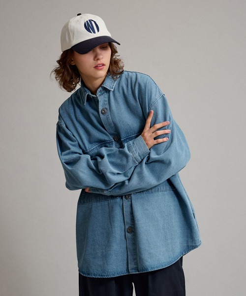 WETTEMPT（ウィテンプト）の「BIG POCKET DENIM SHIRT / ビッグ