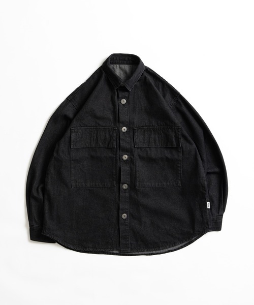 WETTEMPT(ウィテンプト)の「BIG POCKET DENIM SHIRT / ビッグポケットデニムシャツ(シャツ/ブラウス・メンズ・インディゴブルー/ブラック/サックスブルー・MEDIUM/LARGE)」の4枚目の写真