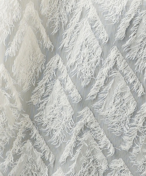 HARE（ハレ）の「【SET UP対応】シアーシャギージャガードシャツ(HARE)（シャツ/ブラウス・メンズ・ブルー/ブラック/ホワイト・FREE）」の9枚目の写真