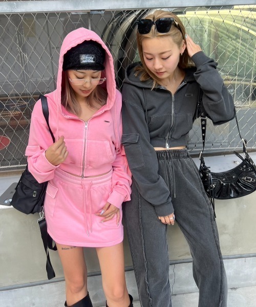 BLONDEY(ブロンディ)の「【インナー付き】ピグメントスウェットカーゴミニスカート(スカート・レディース・ピンク/グレー/チャコールグレー・SMALL/MEDIUM)」の17枚目の写真