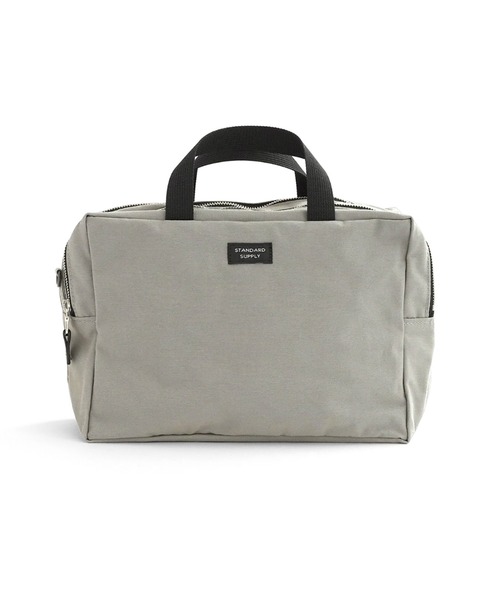 STANDARD SUPPLY(スタンダードサプライ)の「スタンダードサプライ / SIMPLICITY シンプリシティ / 2R SQUARE POUCH L 2ルームスクエアポーチL(ハンドバッグ・レディース・グレー/ダークパープル/ブラック/ダークネイビー/グリーン/サンドベージュ/モカ/ブルー/チャコールグレー/レッド/マスタード・FREE)」の4枚目の写真