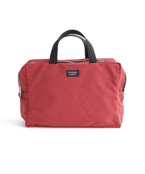 STANDARD SUPPLY(スタンダードサプライ)の「スタンダードサプライ / SIMPLICITY シンプリシティ / 2R SQUARE POUCH L 2ルームスクエアポーチL(ハンドバッグ・レディース・グレー/ダークパープル/ブラック/ダークネイビー/グリーン/サンドベージュ/モカ/ブルー/チャコールグレー/レッド/マスタード・FREE)」の1枚目の写真