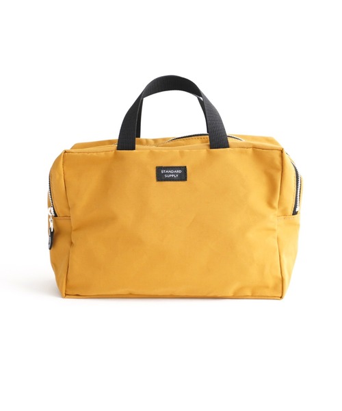 STANDARD SUPPLY(スタンダードサプライ)の「スタンダードサプライ / SIMPLICITY シンプリシティ / 2R SQUARE POUCH L 2ルームスクエアポーチL(ハンドバッグ・レディース・グレー/ダークパープル/ブラック/ダークネイビー/グリーン/サンドベージュ/モカ/ブルー/チャコールグレー/レッド/マスタード・FREE)」の11枚目の写真