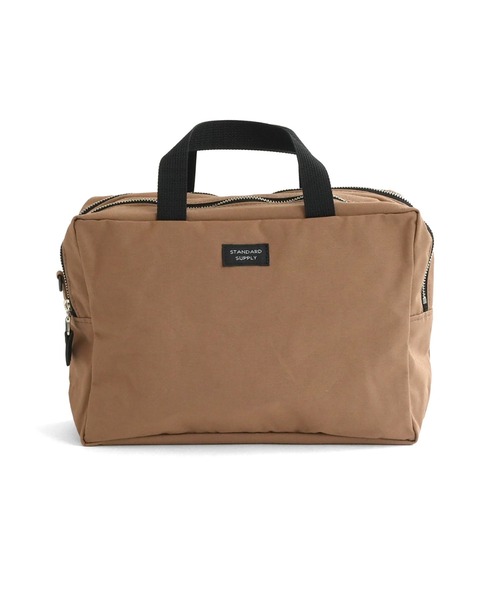 STANDARD SUPPLY(スタンダードサプライ)の「スタンダードサプライ / SIMPLICITY シンプリシティ / 2R SQUARE POUCH L 2ルームスクエアポーチL(ハンドバッグ・レディース・グレー/ダークパープル/ブラック/ダークネイビー/グリーン/サンドベージュ/モカ/ブルー/チャコールグレー/レッド/マスタード・FREE)」の5枚目の写真