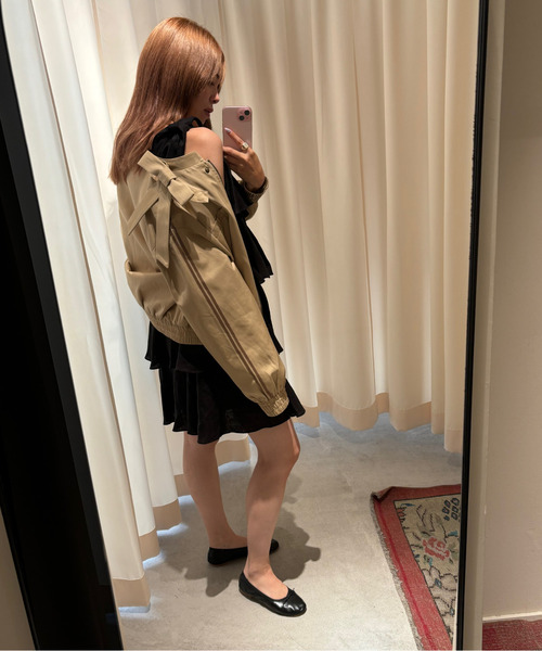 リボンカラー サイドライン ブルゾン FQ24T001【Fano Studios