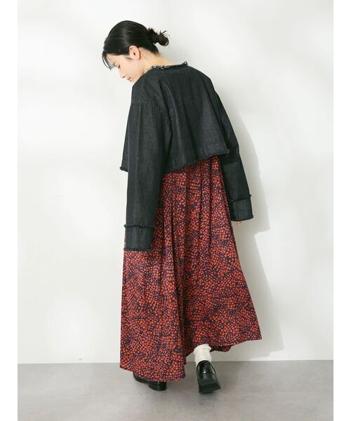 CRAFT STANDARD BOUTIQUE（クラフトスタンダードブティック）の「デニム2WAYブルゾン（デニムジャケット・レディース・ブラック/ナチュラル/インディゴブルー・FREE）」の22枚目の写真