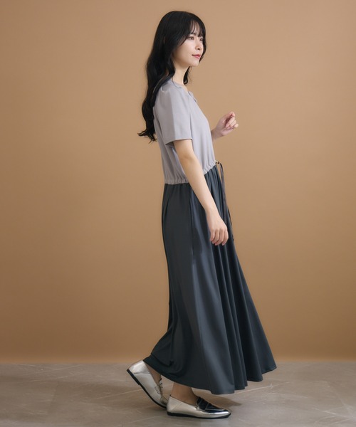 KATHARINE ROSS(キャサリンロス)の「【KATHARINE ROSS】ドロストウエストワンピース(ワンピース・レディース・ブラック/グレー・MEDIUM)」の10枚目の写真