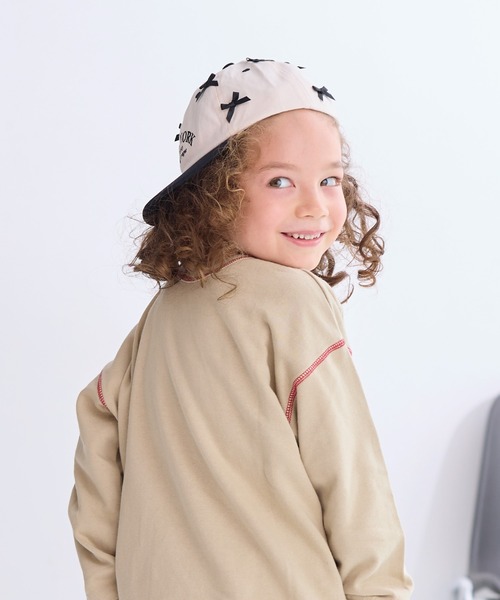 GRIN BUDDY(グリンバディ)の「【GRIN BUDDY】別注 NY Ribbon Cap(キャップ・キッズ・グリーン/ブラック・52/54)」の10枚目の写真