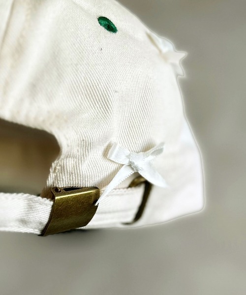 GRIN BUDDY(グリンバディ)の「【GRIN BUDDY】別注 NY Ribbon Cap(キャップ・キッズ・グリーン/ブラック・52/54)」の7枚目の写真