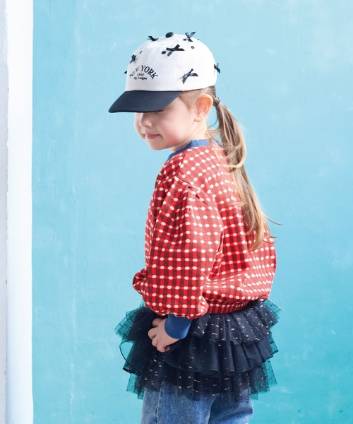 GRIN BUDDY(グリンバディ)の「【GRIN BUDDY】別注 NY Ribbon Cap(キャップ・キッズ・グリーン/ブラック・52/54)」の16枚目の写真