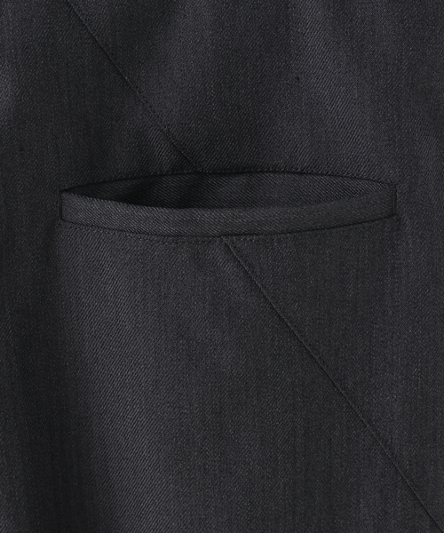 JIEDA（ジエダ）の「【JIEDA / ジエダ】DRAPING OVER SLACKS（その他パンツ・メンズ・ブラック/チャコールグレー・1/2）」の10枚目の写真