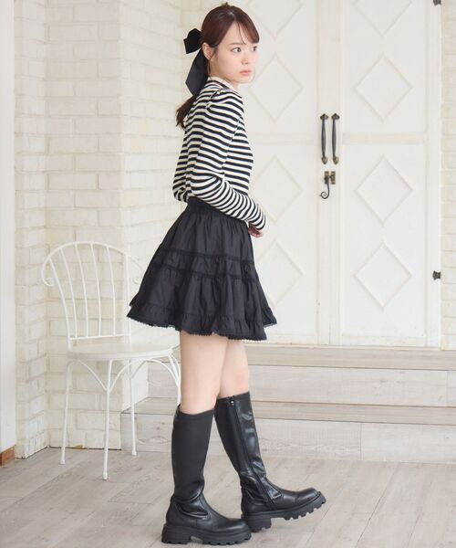 ems excite（エムズエキサイト）の「パワショルハイネックNTPO（ニット/セーター・レディース・チャコールグレー/ピンク系その他3/ブラック系その他3/ナチュラル・FREE）」の19枚目の写真