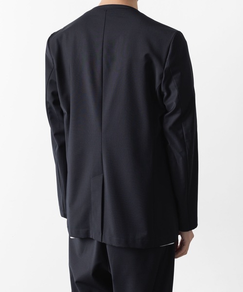 ATTACHMENT（アタッチメント）の「2/80 PE/WO ストレッチトロ カラーレスジャケット / 2/80 PE/WO STRETCH TRO COLLARLESS JKT（ノーカラージャケット・メンズ・ネイビー/ブラック/グレー・1/2/3）」の14枚目の写真