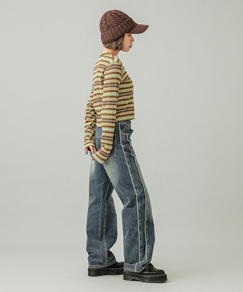 X-girl（エックスガール）の「KNIT CASQUETTE（キャスケット・レディース・ブラック/ブラウン・ONE SIZE）」の13枚目の写真