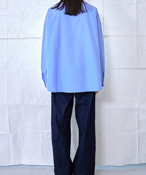 Nora Lily（ノラリリー）の「【Nora Lily】Rope Tape Shirt (UNISEX)（シャツ/ブラウス・メンズ・ブラック/カーキ/ライトブルー/ボルドー・FREE）」の13枚目の写真