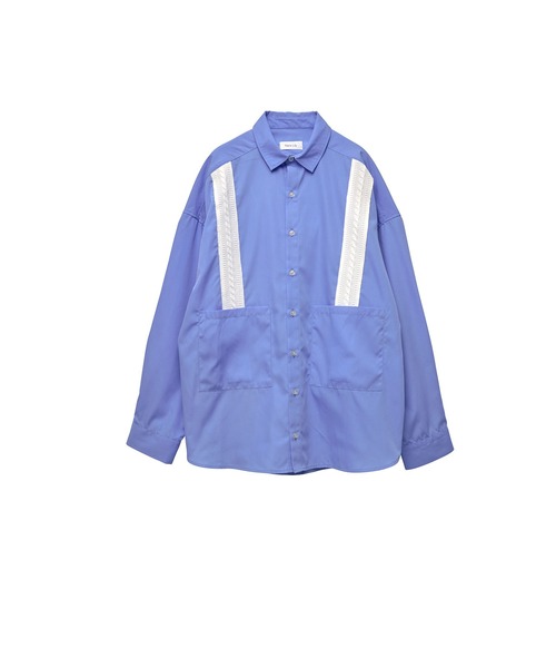 Nora Lily（ノラリリー）の「【Nora Lily】Rope Tape Shirt (UNISEX)（シャツ/ブラウス・メンズ・ブラック/カーキ/ライトブルー/ボルドー・FREE）」の15枚目の写真