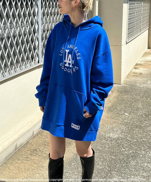 BACK TO THE FIELD（バック トゥー ザ フィールド）の「【MLB】サークルロゴフーディー（パーカー・レディース・ブラック/レッド/グレー/ブルー・FREE）」の7枚目の写真