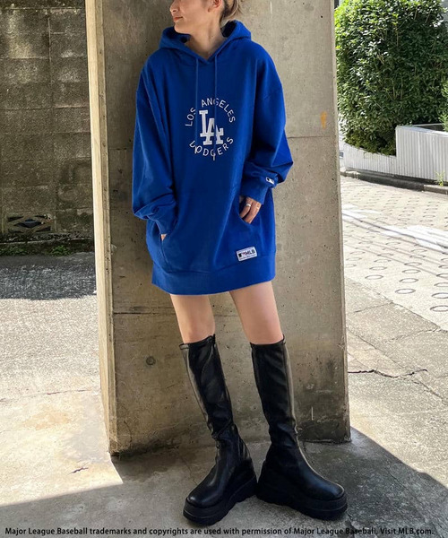 BACK TO THE FIELD（バック トゥー ザ フィールド）の「【MLB】サークルロゴフーディー（パーカー・レディース・ブラック/レッド/グレー/ブルー・FREE）」の8枚目の写真