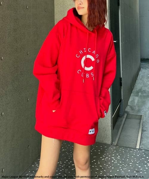 BACK TO THE FIELD（バック トゥー ザ フィールド）の「【MLB】サークルロゴフーディー（パーカー・レディース・ブラック/レッド/グレー/ブルー・FREE）」の15枚目の写真