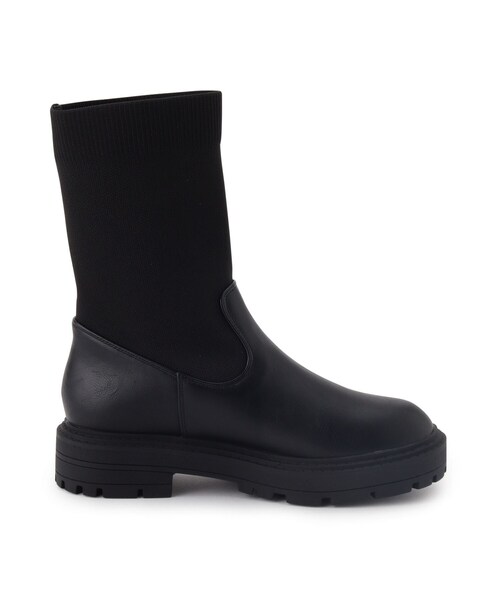 OPAQUE.CLIP（オペークドットクリップ）の「◆【抗菌防臭加工】厚底サイドゴアブーツ（ブーツ・レディース・チャコールグレー/ブラック・02/03）」の11枚目の写真